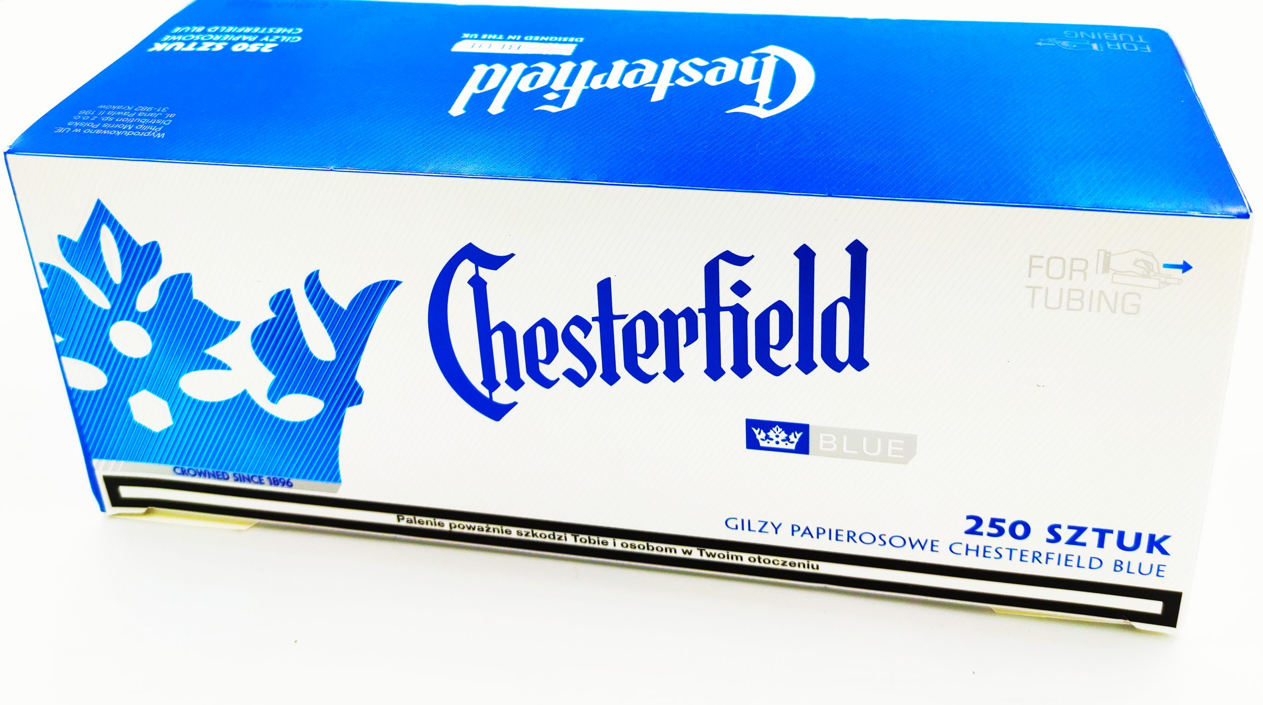 gilzy chesterfield blue 250szt - 8zł