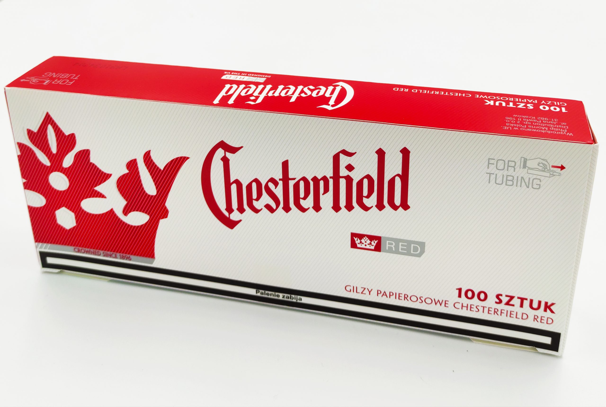 gilzy chesterfield red 100szt - 4zł